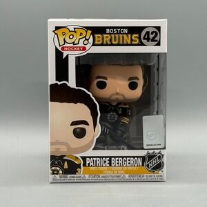Funko Pop! Hockey #42 Patrice Bergeron Boston Bruins New w/ Protector *Vaulted*
